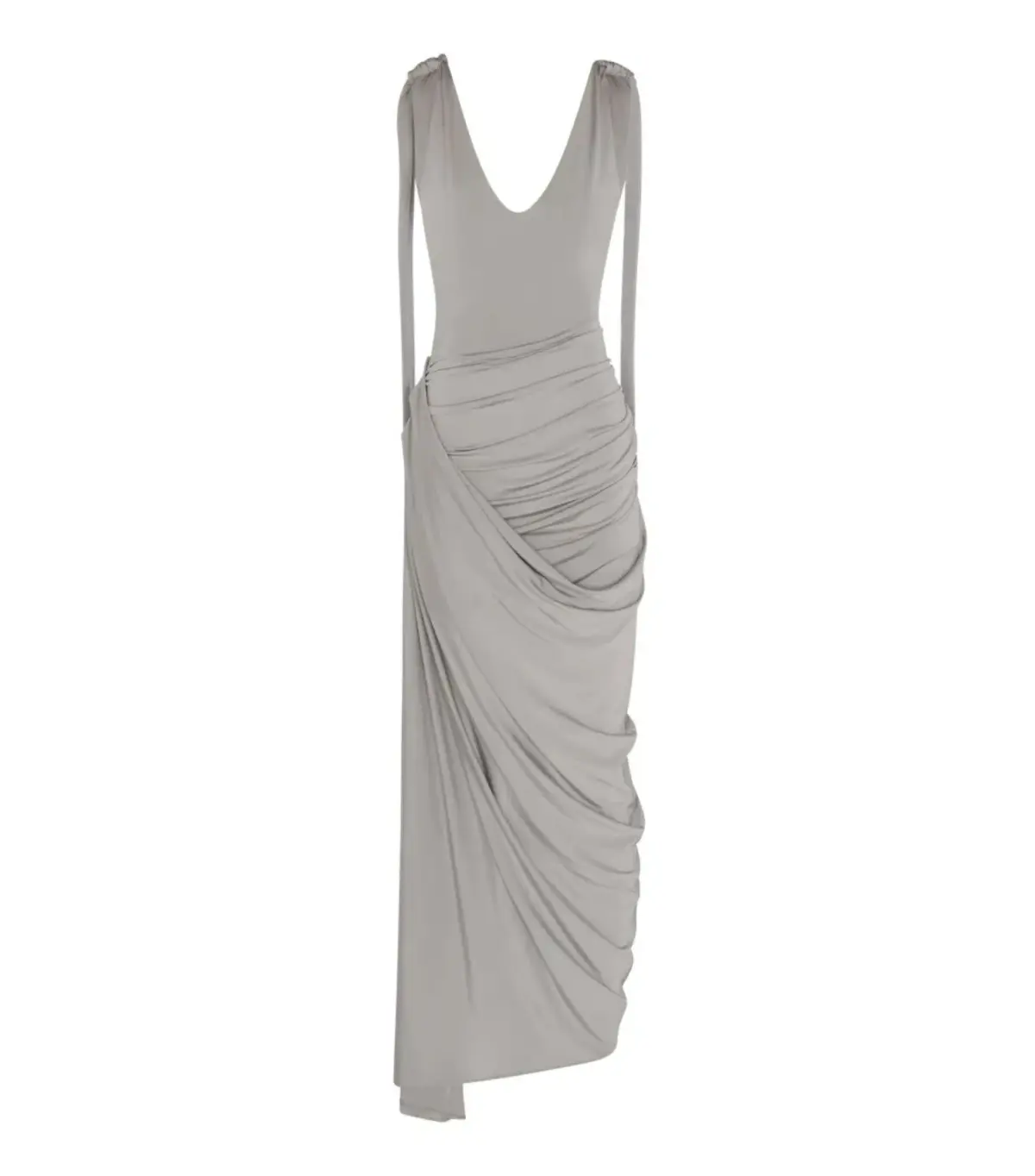Paris Georgia Ballerina Draped Dress Cloud Grey Size S / AU 8  - Image 6