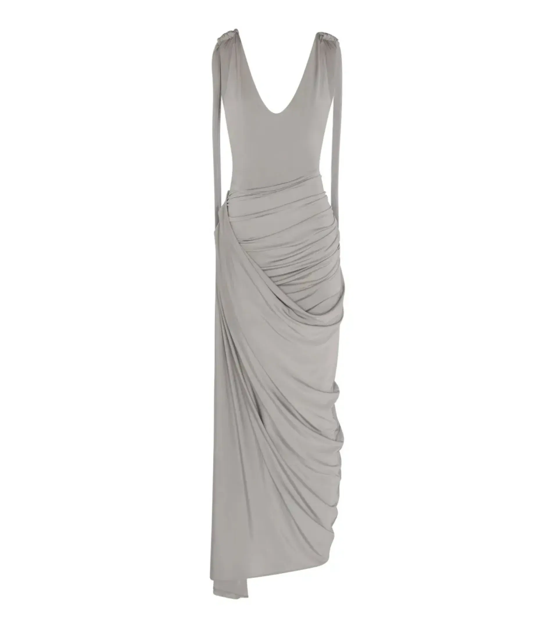 Paris Georgia Ballerina Draped Dress Cloud Grey Size S / AU 8  - Image 6