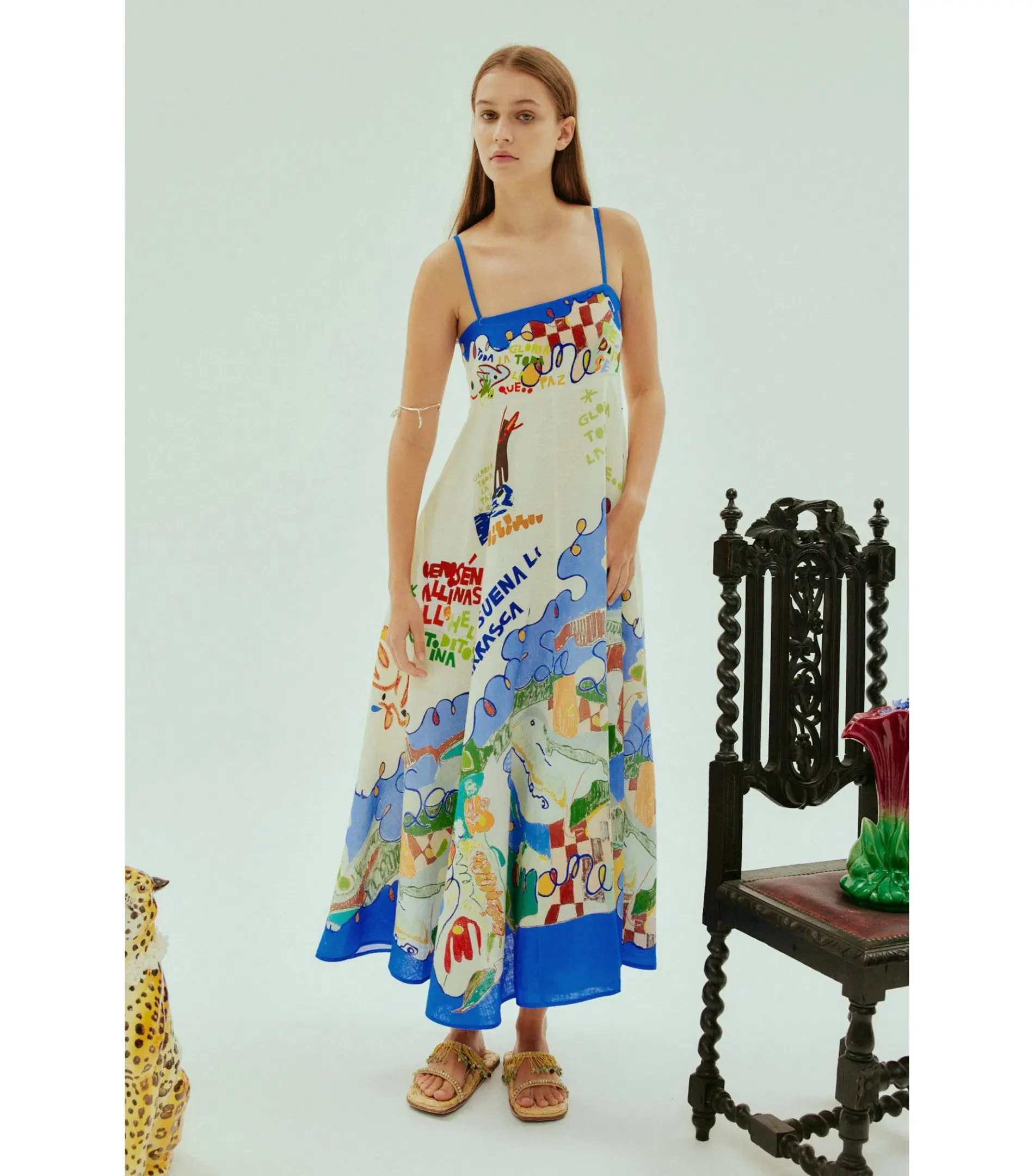 Alemais Nadia Sundress Print Size AU 12 - Image 1