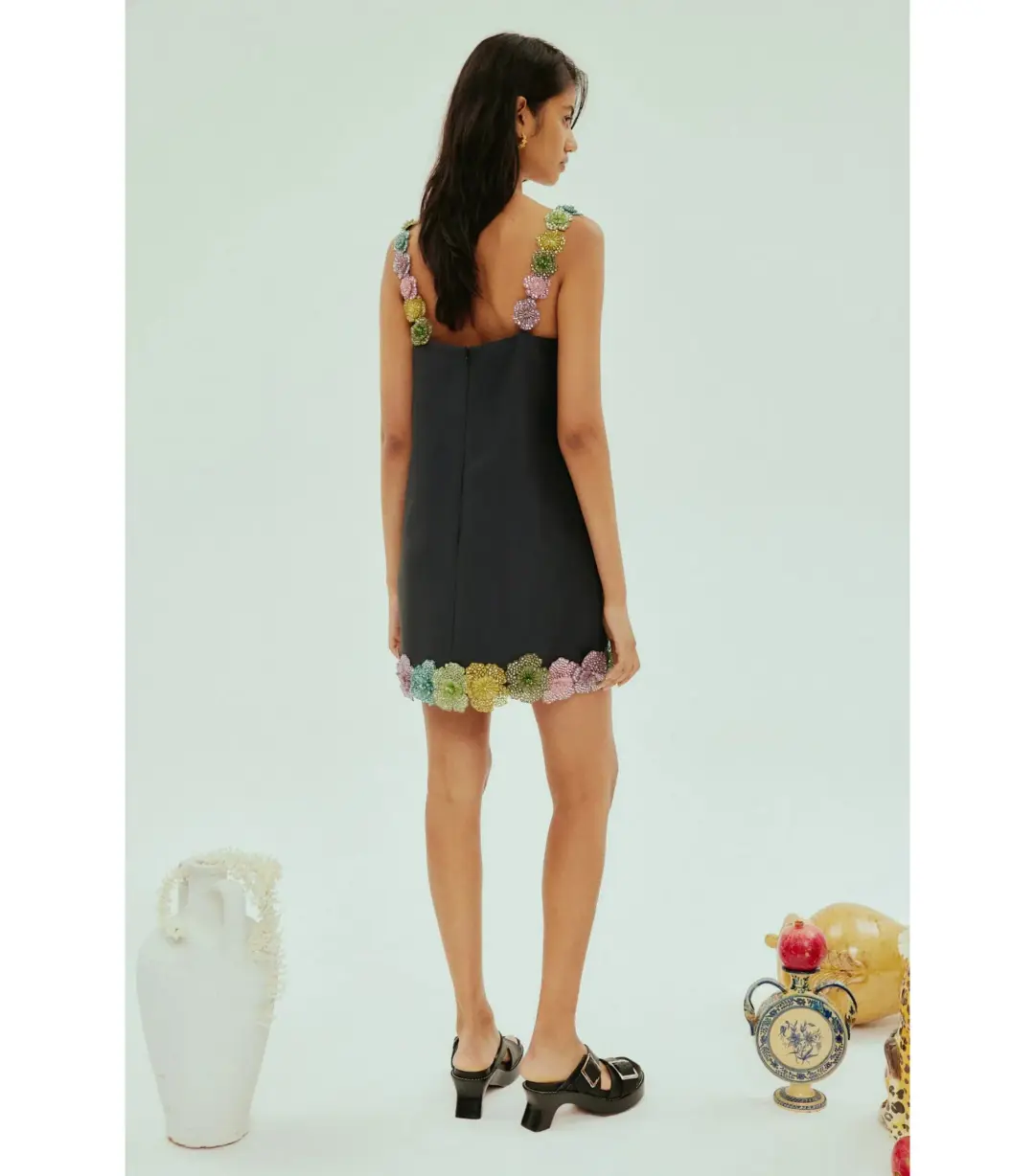 Alemais Lolita Mini Dress Black Size AU 10 for rent on The Volte - main image