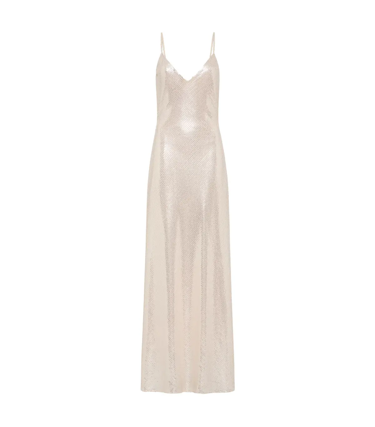 Manning Cartell High Voltage Slip Dress Nude Silver Size AU 8 - Image 5