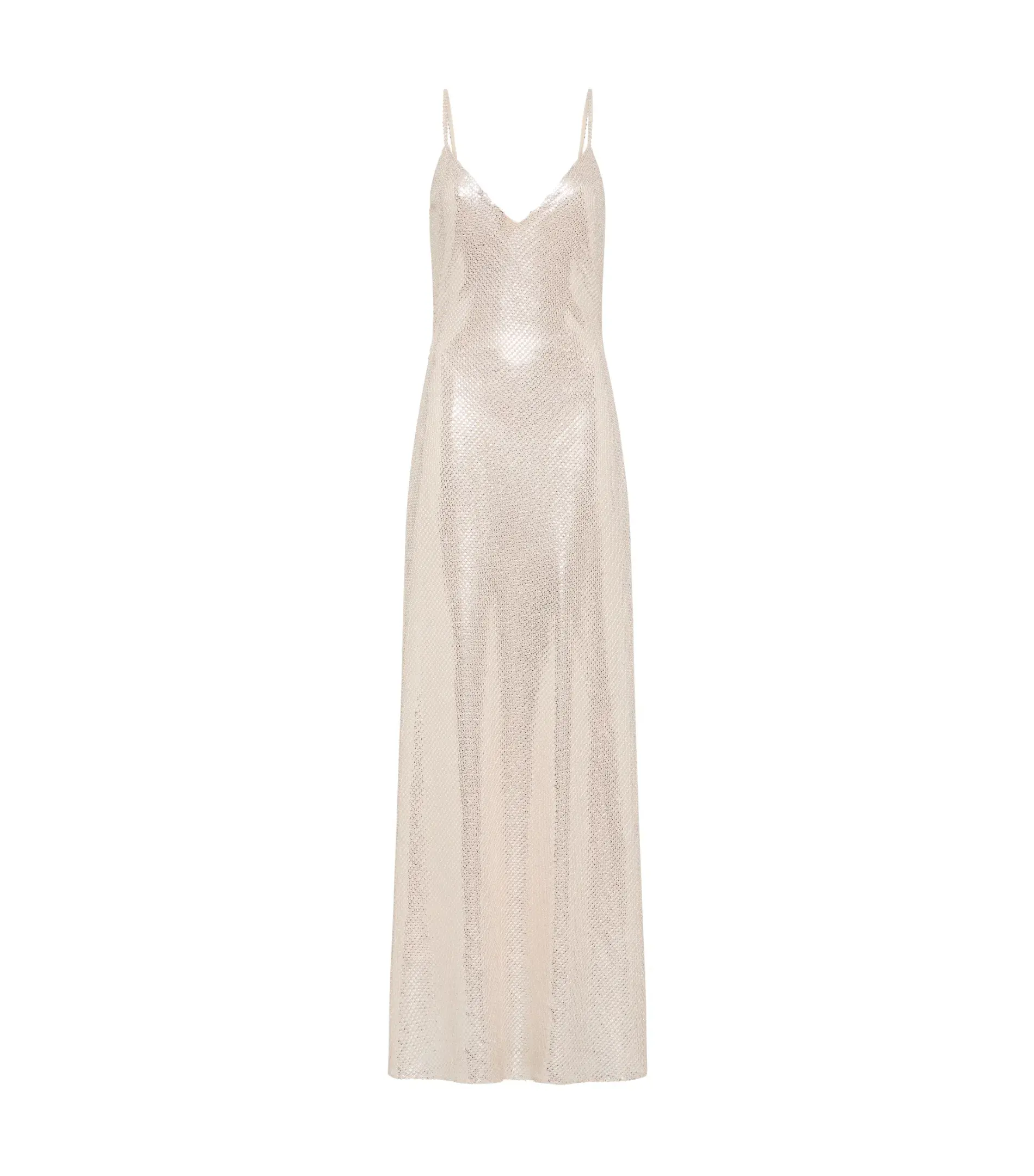 Manning Cartell High Voltage Slip Dress Nude Silver Size AU 8 - Image 5