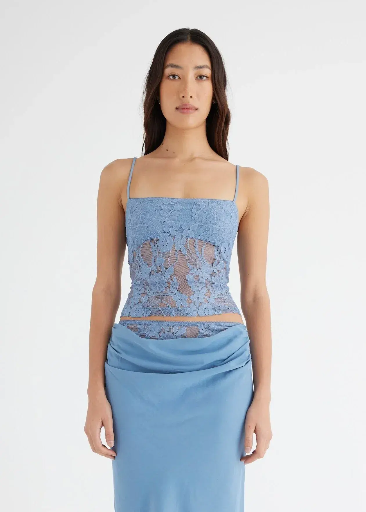 Benni Miko Cami Top and Skirt Set Storm Blue Size AU 10 - Image 4
