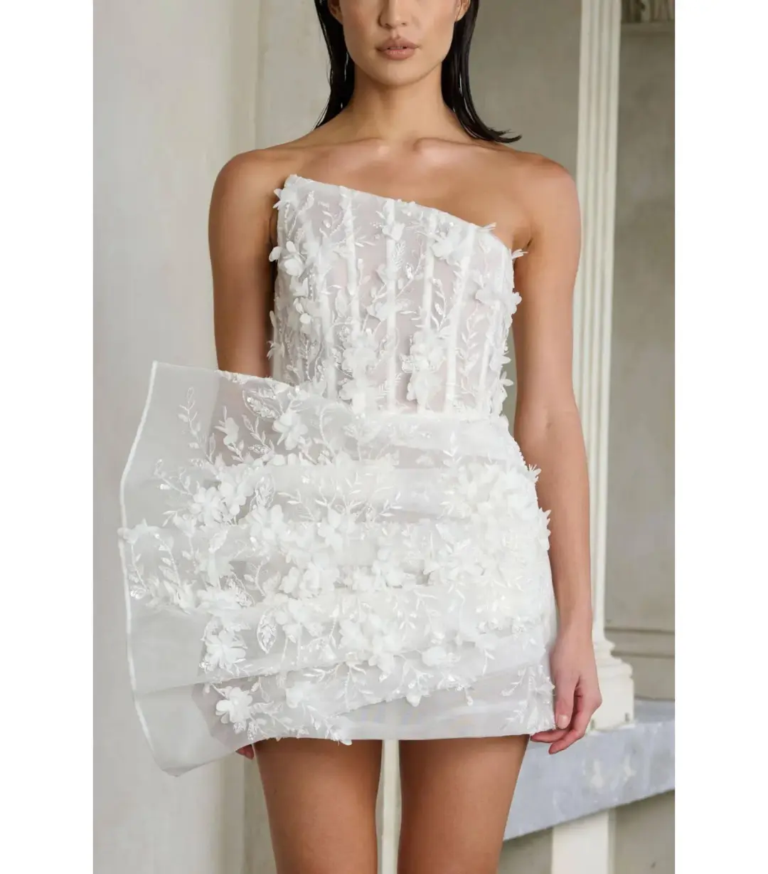 Eliya The Label Azaria Dress White Size S / AU 8  for rent on The Volte - main image