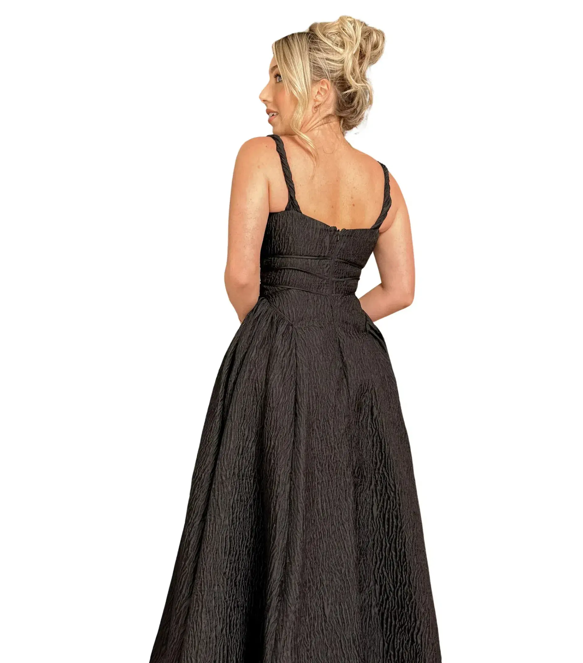 Rachel Gilbert Sophy Strap Dress Black Size 3 / AU 12 - Image 2