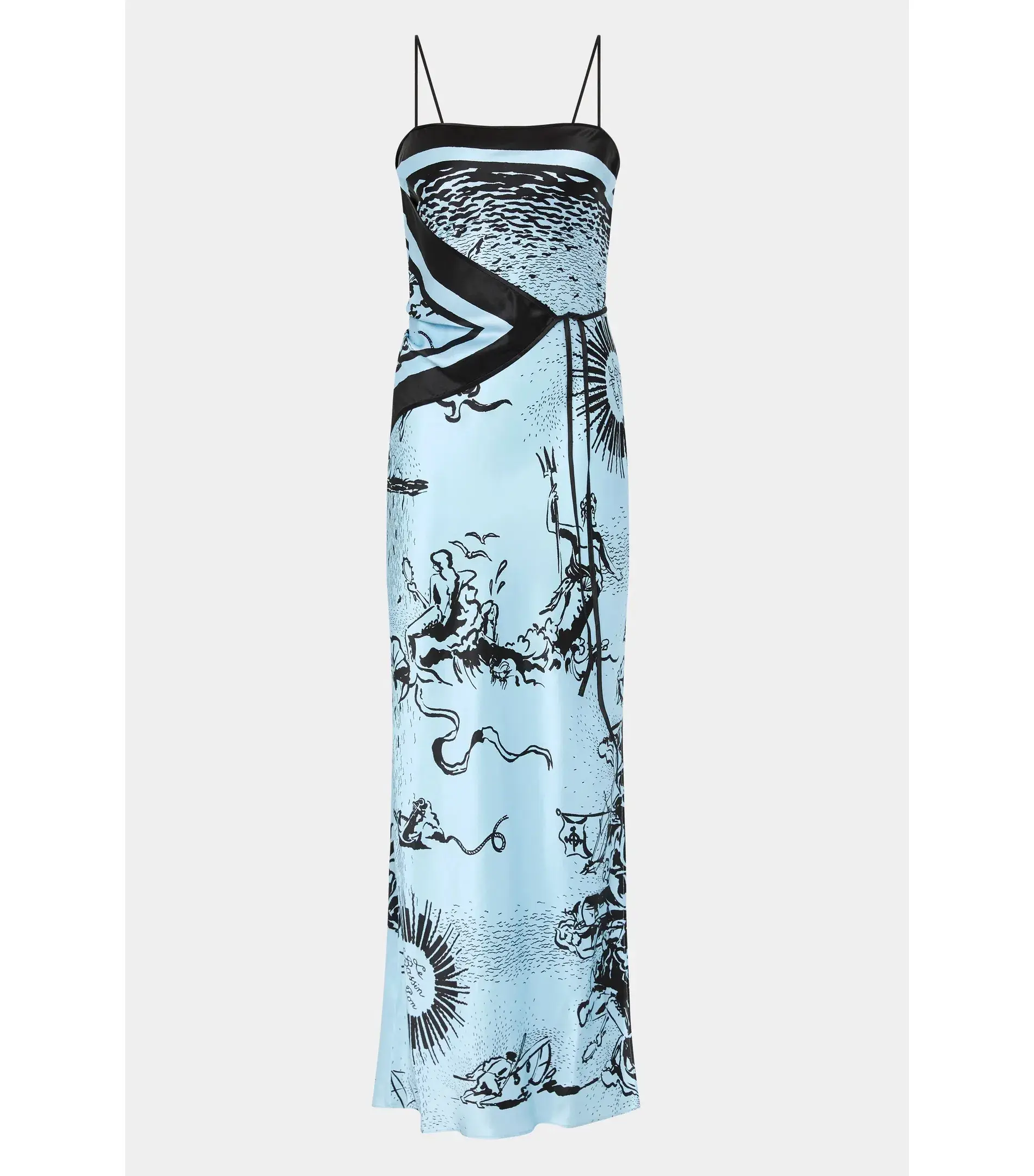 Sir the Label Dreamwood Scarf Midi Dress Brise Soleil Size 1 / AU 8 - Image 5