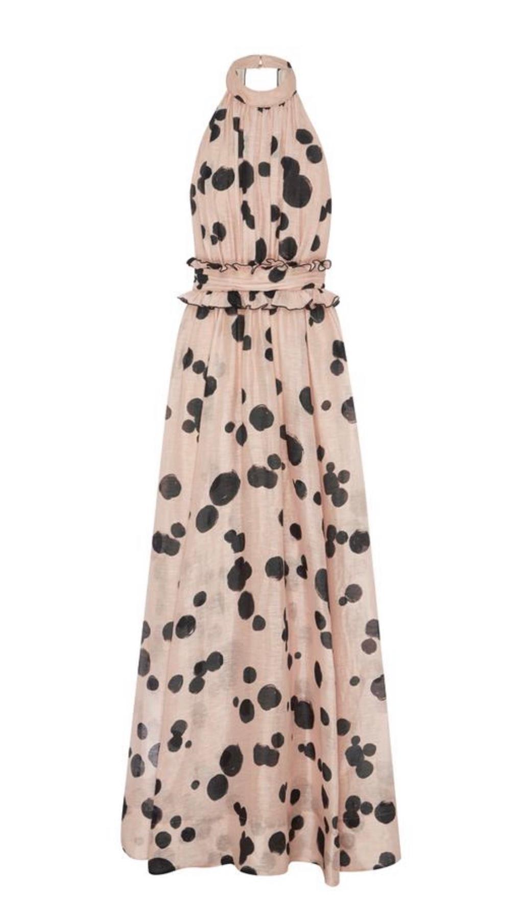 Aje Georgia Maxi Dress Pink Print Size 6 - Image 4