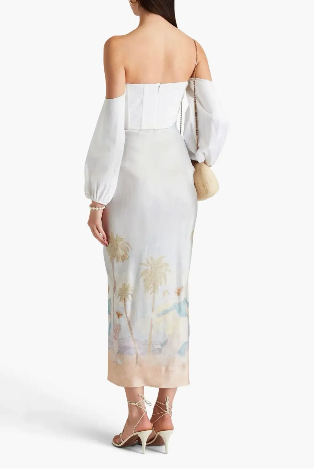 Zimmermann Ruched Printed Maxi Skirt Size S / AU 8 for rent on The Volte - main image