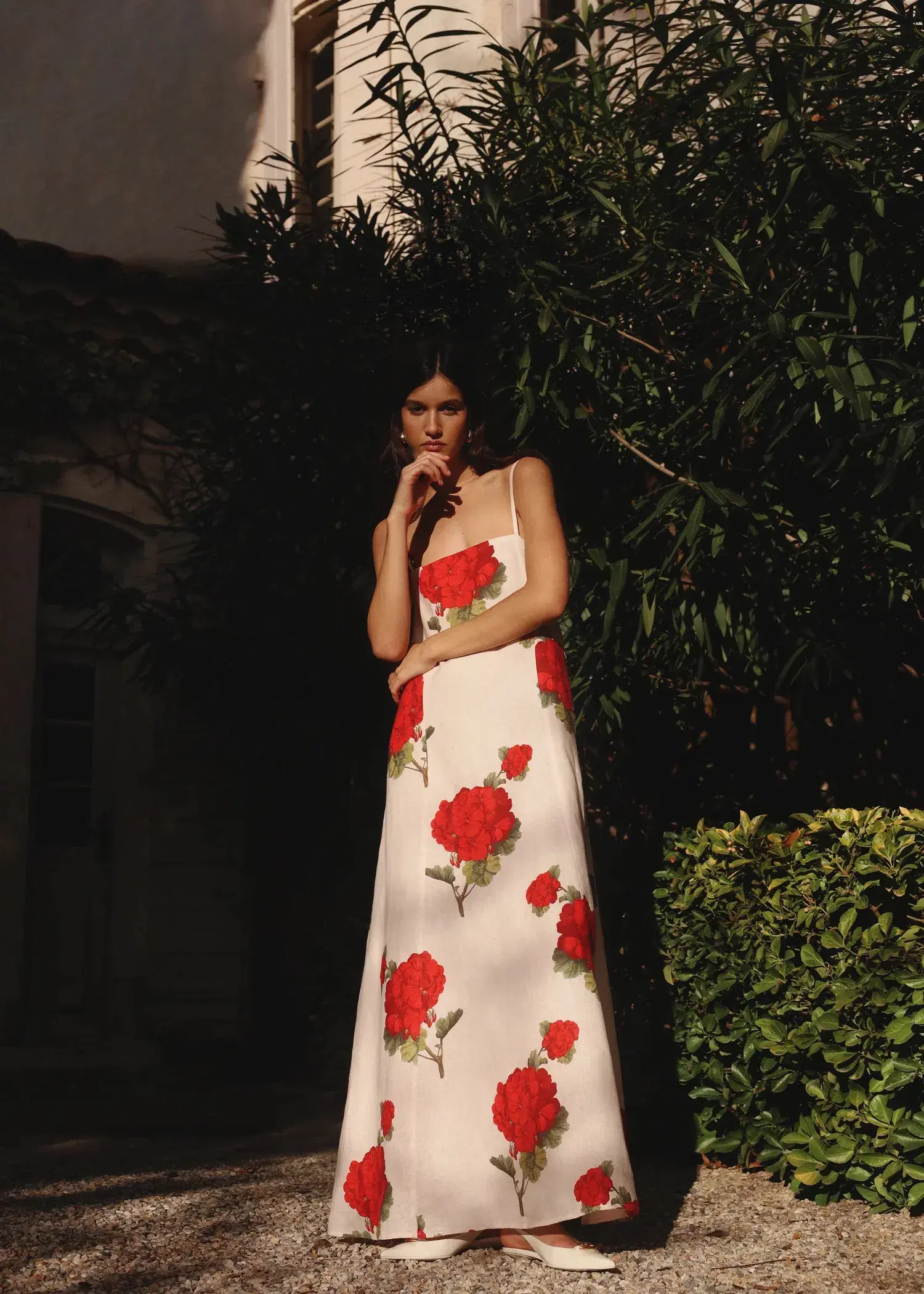 Morton Mac Camilla Dress in Crimson Ivy Size L / AU 12 - Image 4