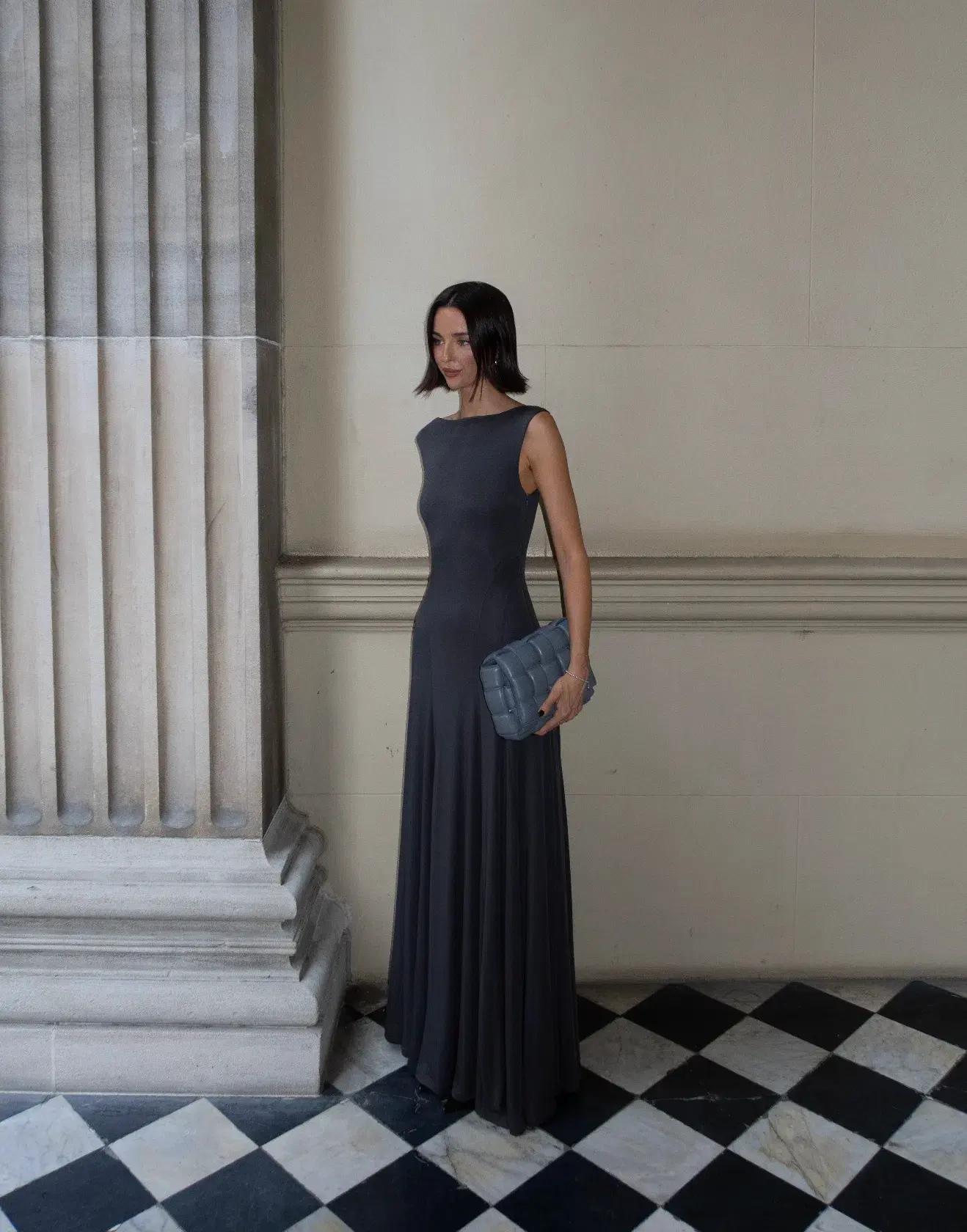 Anna Quan Audrey Dress Graphite Size 6 - Image 4