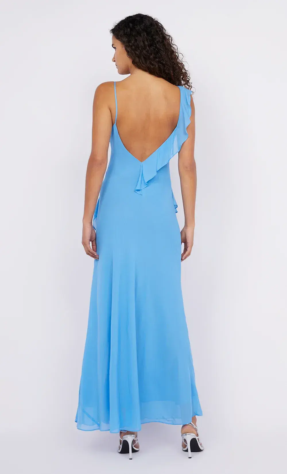 Bec & Bridge Aida Frill Dress Maxi Azure Size 8 - Image 3