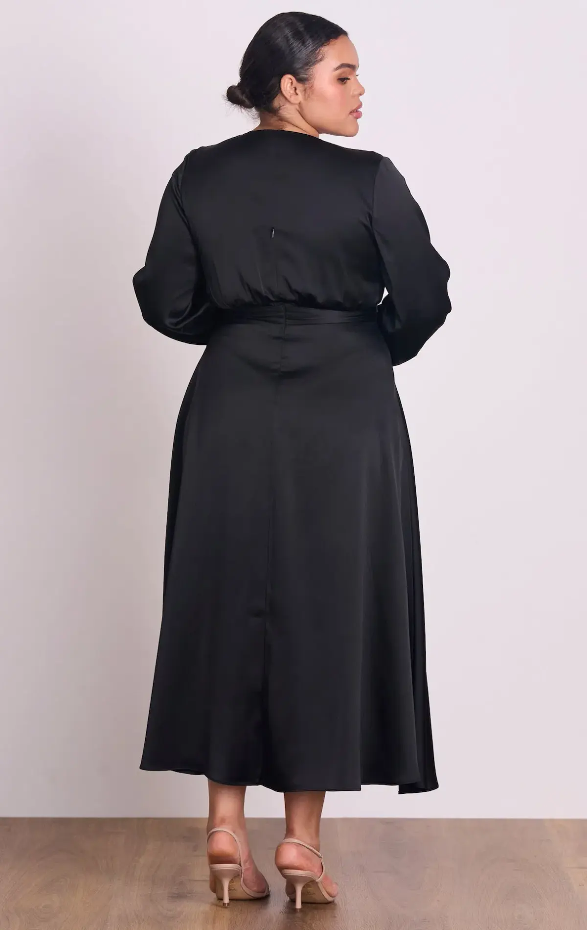 Pasduchas Florence Tie Midi Dress Black Size 16 - Image 2