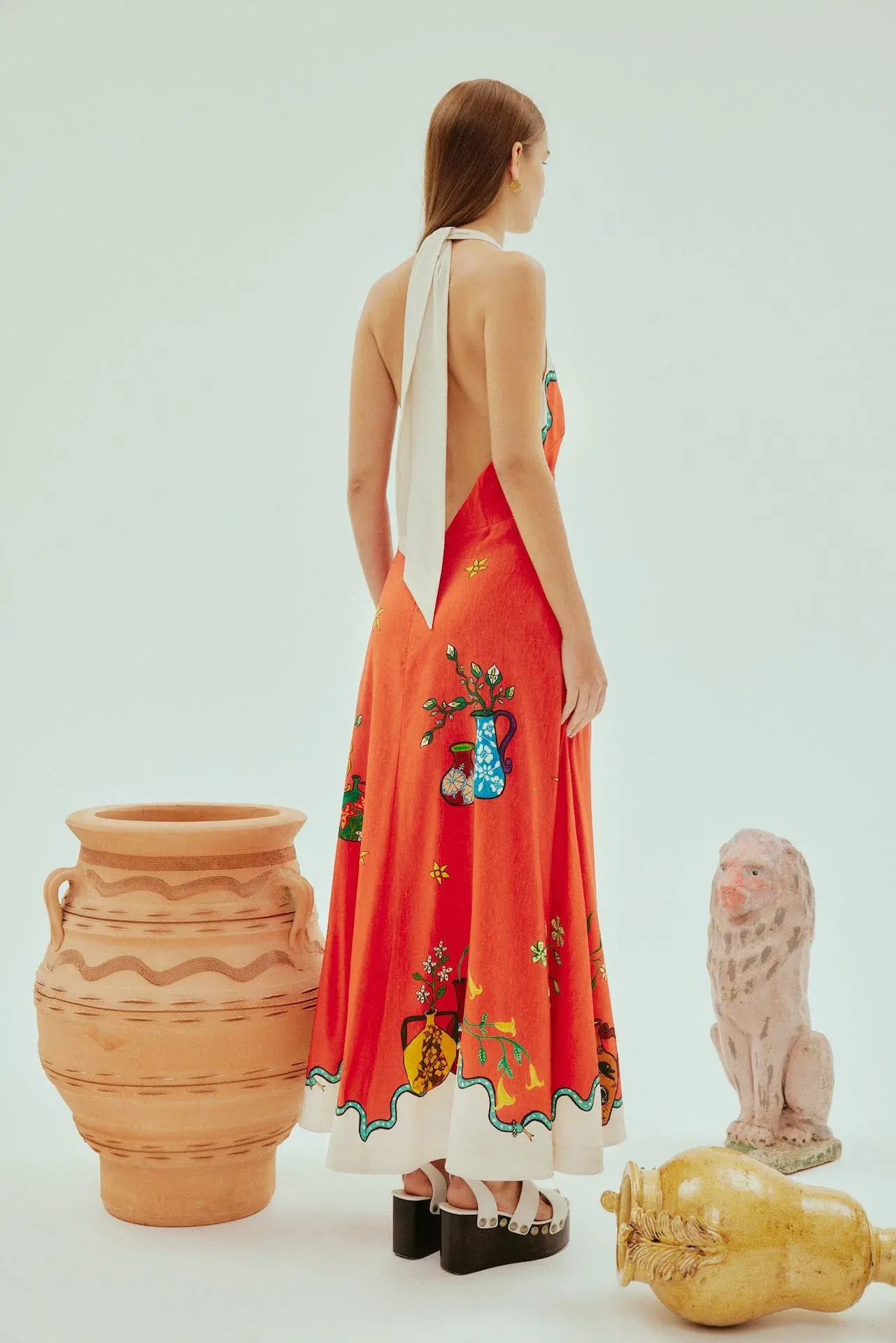 Alemais Rose Halter Dress Multi Size 10 - Image 3