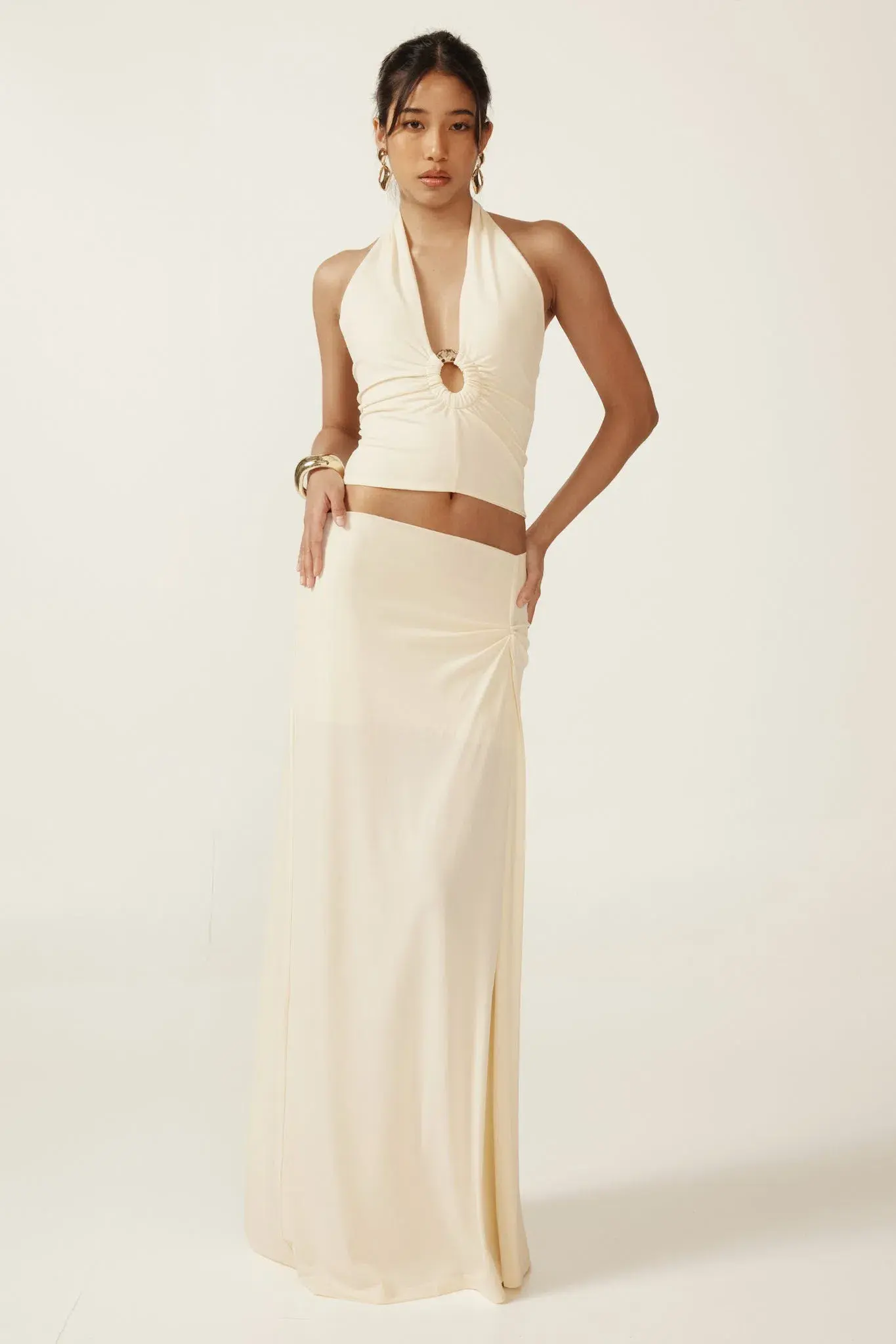 Ance Gria Nellie Top and Skirt Set Ivory Size XS / AU 6 - Image 1
