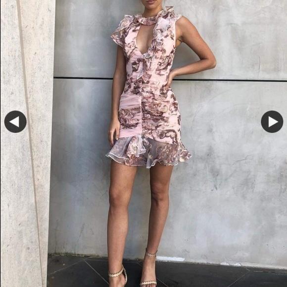 Atoir Stars valentines Mini Dress Pink Size 6 for rent on The Volte - main image