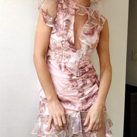 Atoir Stars valentines Mini Dress Pink Size 6 - Image 5