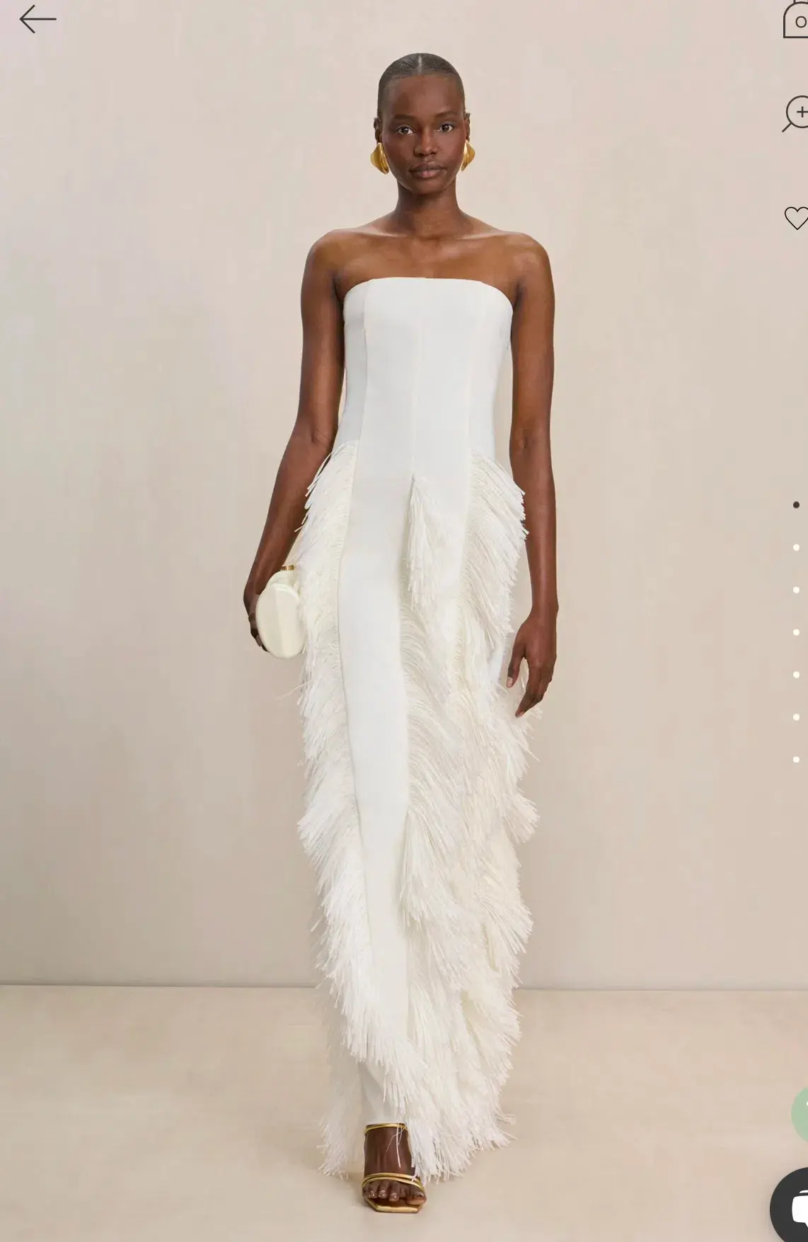 Cult Gaia Freya Gown Off White size XS - Image 2
