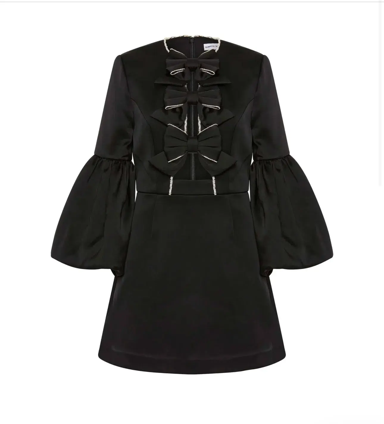 Rebecca Vallance Augustine Long Sleeve Mini Dress Black Size 12 - Image 5