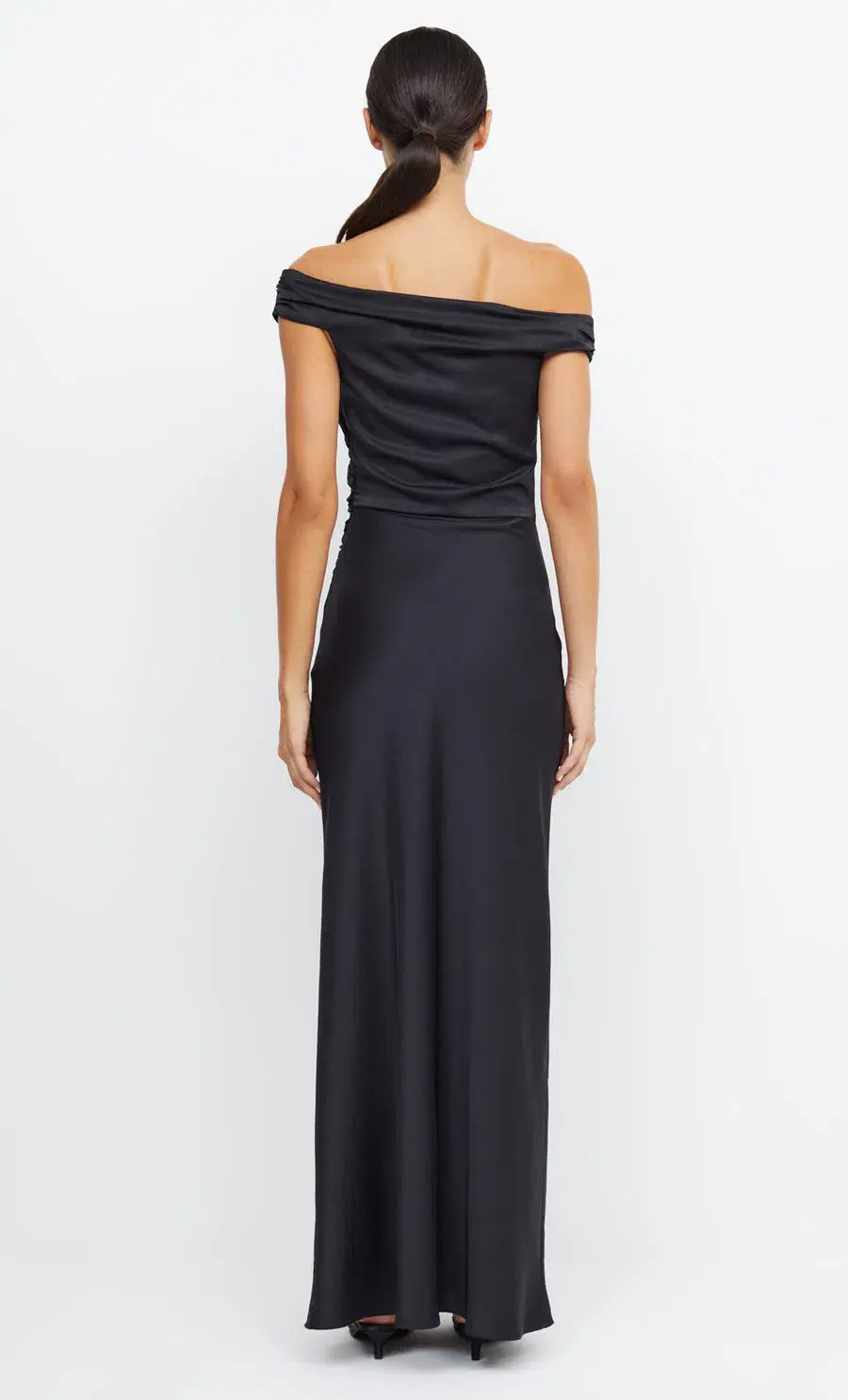 Bec & Bridge Eternity Off Shoulder Maxi Dress Black Size 8 - Image 3