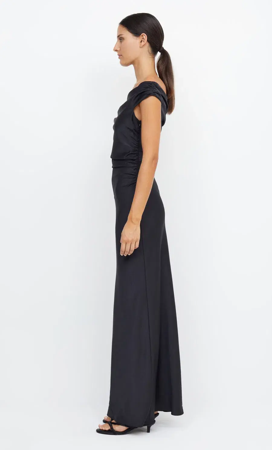 Bec & Bridge Eternity Off Shoulder Maxi Dress Black Size 8 - Image 4