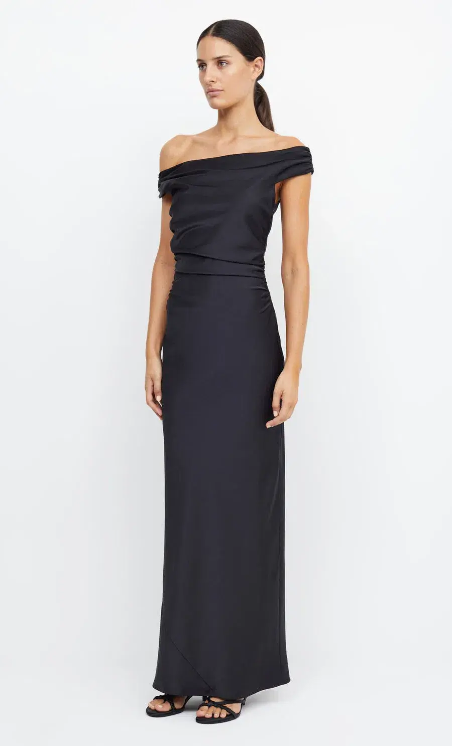 Bec & Bridge Eternity Off Shoulder Maxi Dress Black Size 8 - Image 2