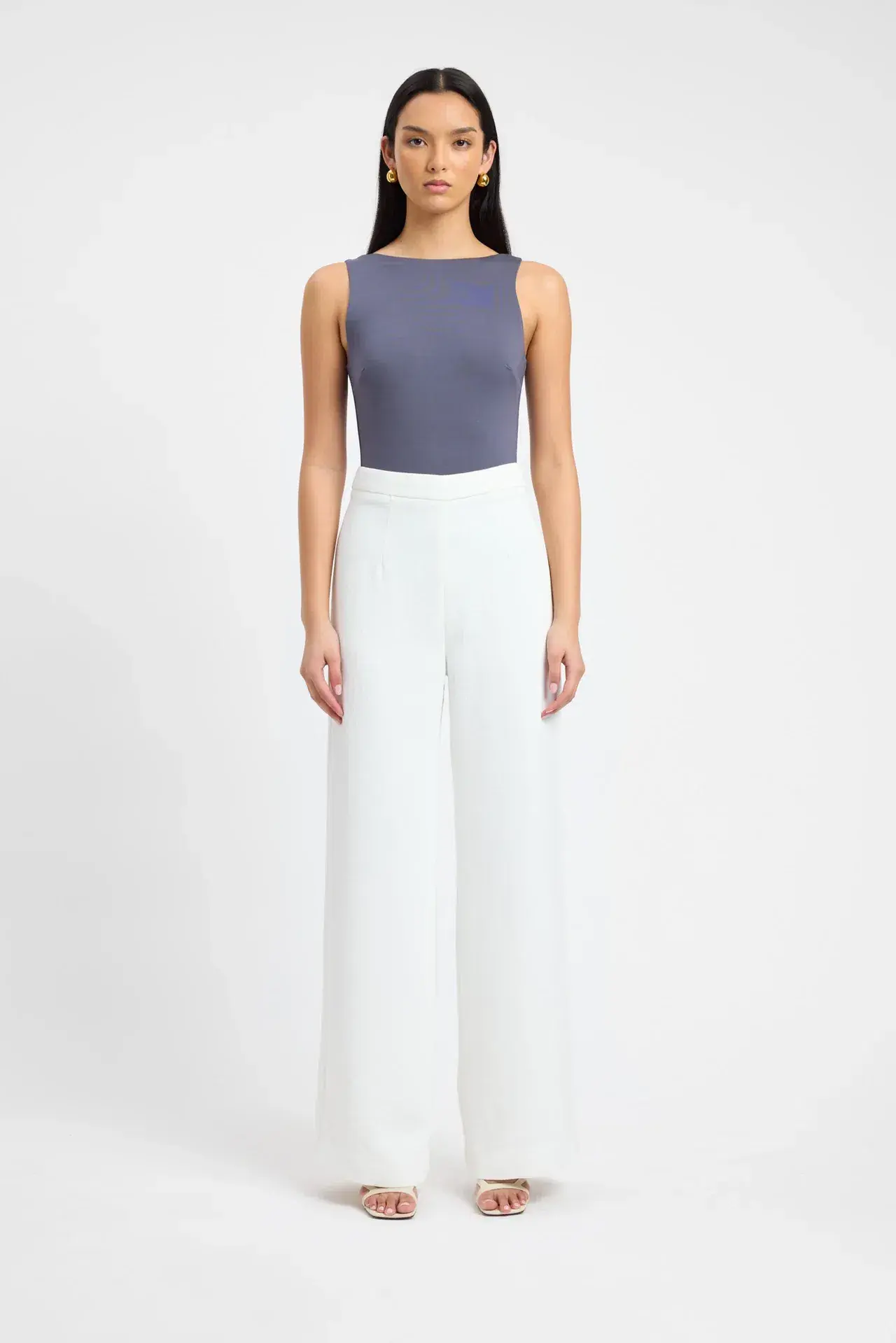 Kookai Ariel Corset & Willow Pants Set in White Size 8 - Image 2