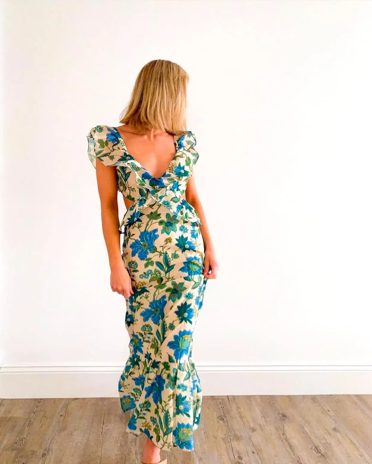 Sir the Label Celia Frill Maxi Dress Marguerite Print Size 8  - Image 4
