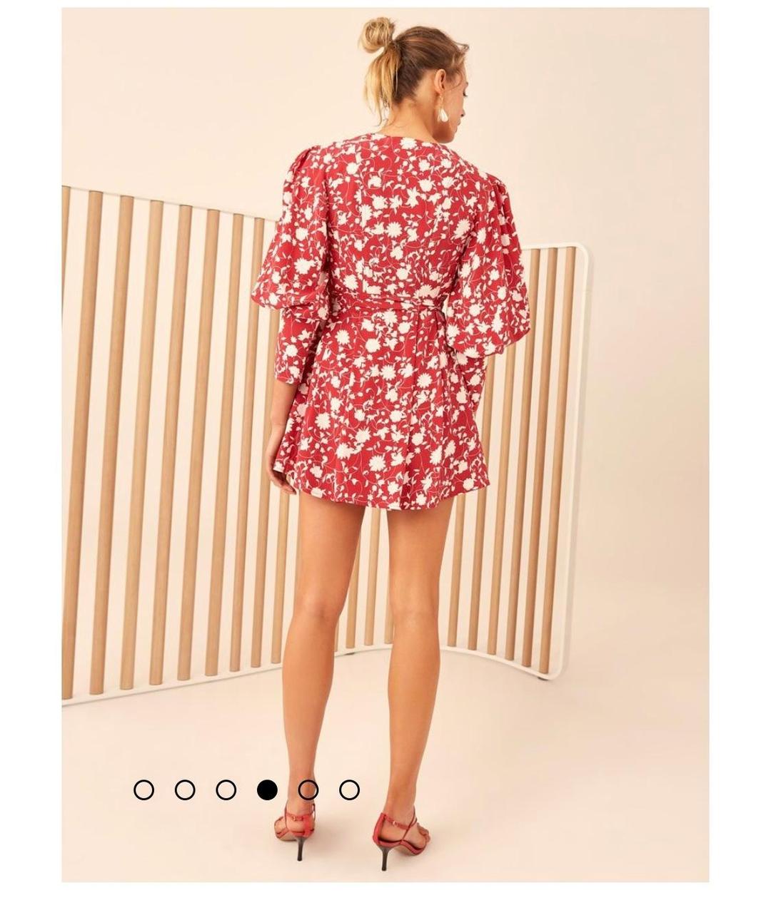 C/MEO Collective Opacity Dress- Chilli Red Floral 10 for rent on The Volte - main image
