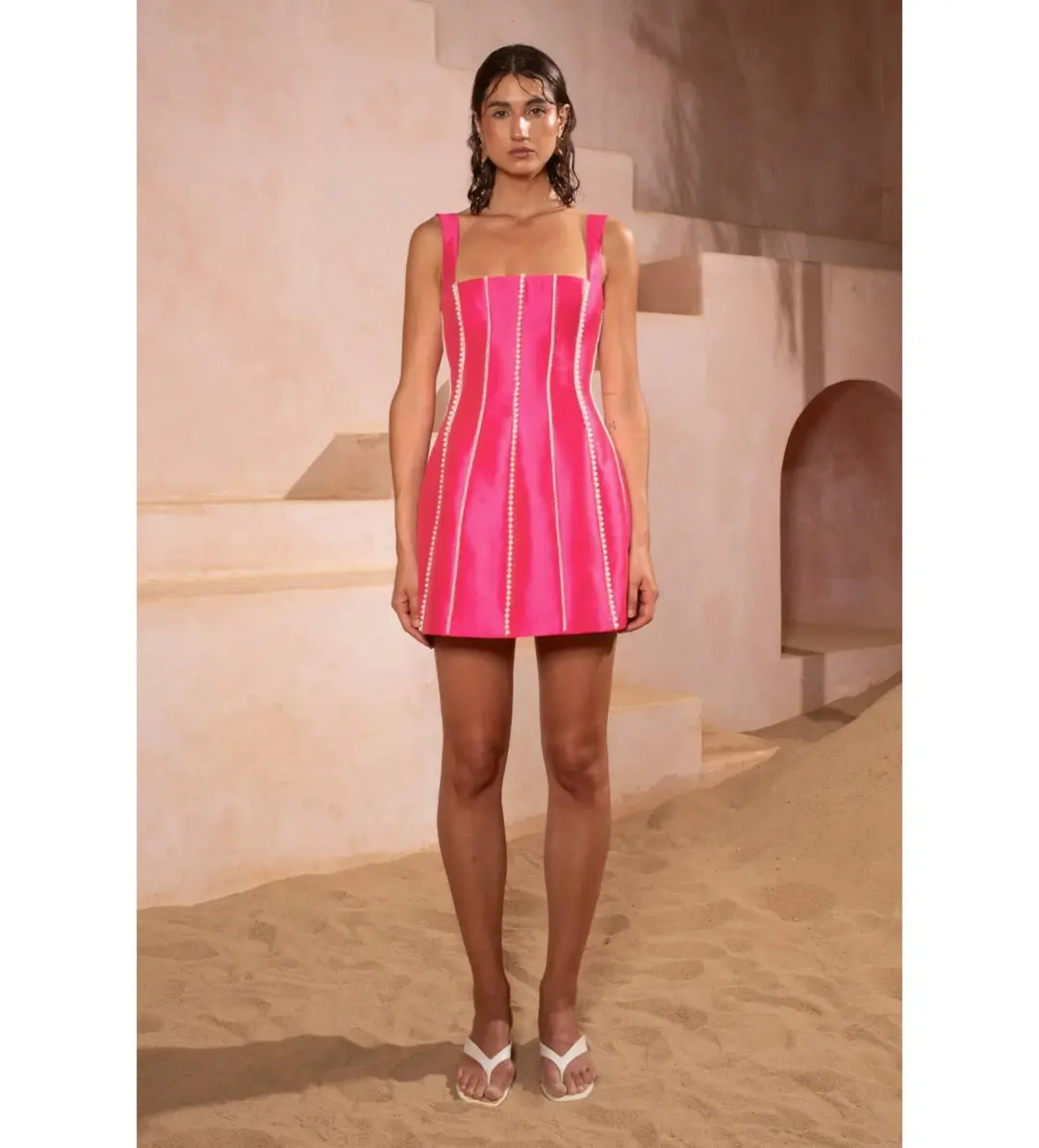 Eliya The Label Tahiti Dress Pink  Size 14 for rent on The Volte - main image