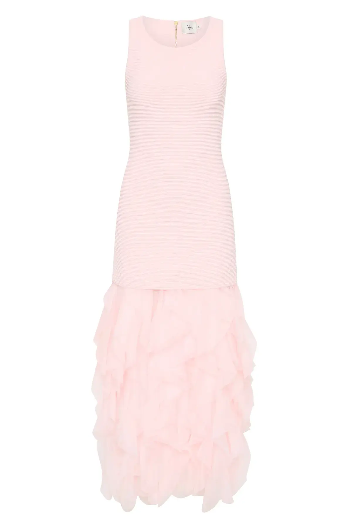 Aje Elations Knit Maxi Dress Pink Size 8 - Image 6