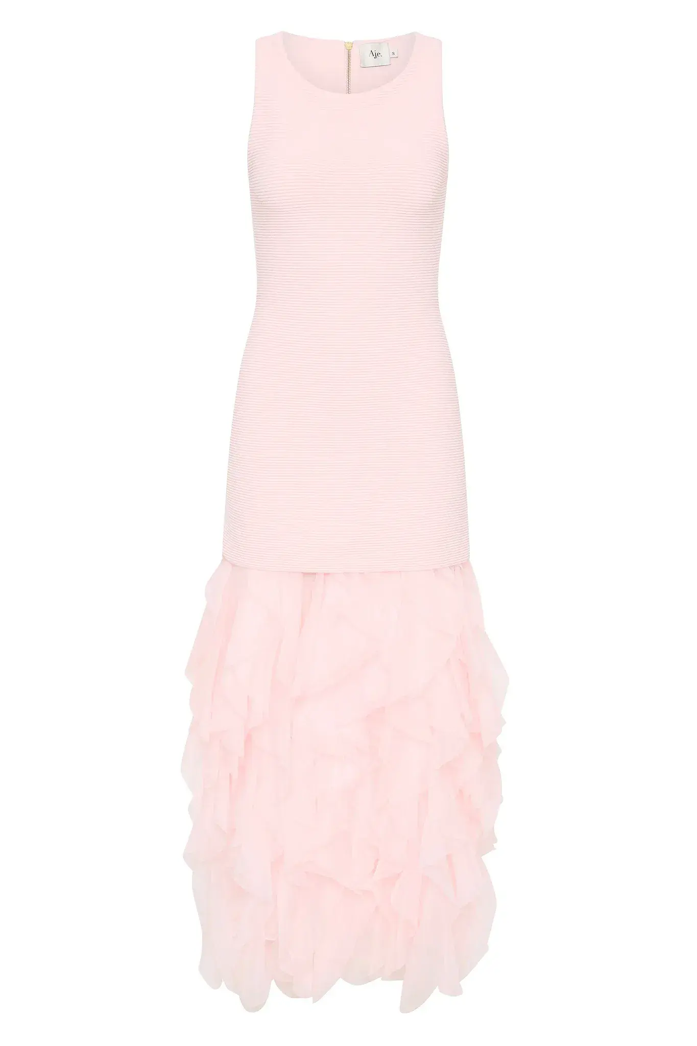 Aje Elations Knit Maxi Dress Pink Size 8 - Image 6