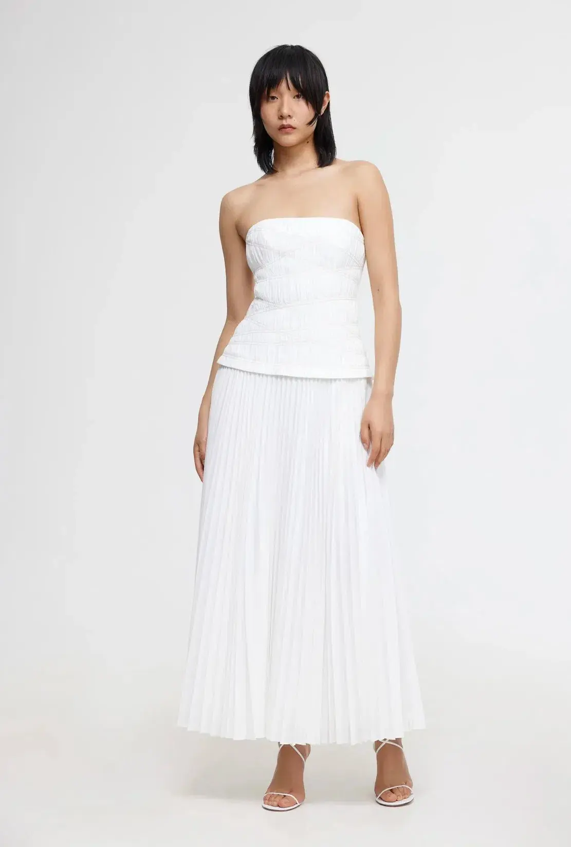 Acler Bristol Midi Dress Ivory Size 10 - Image 1