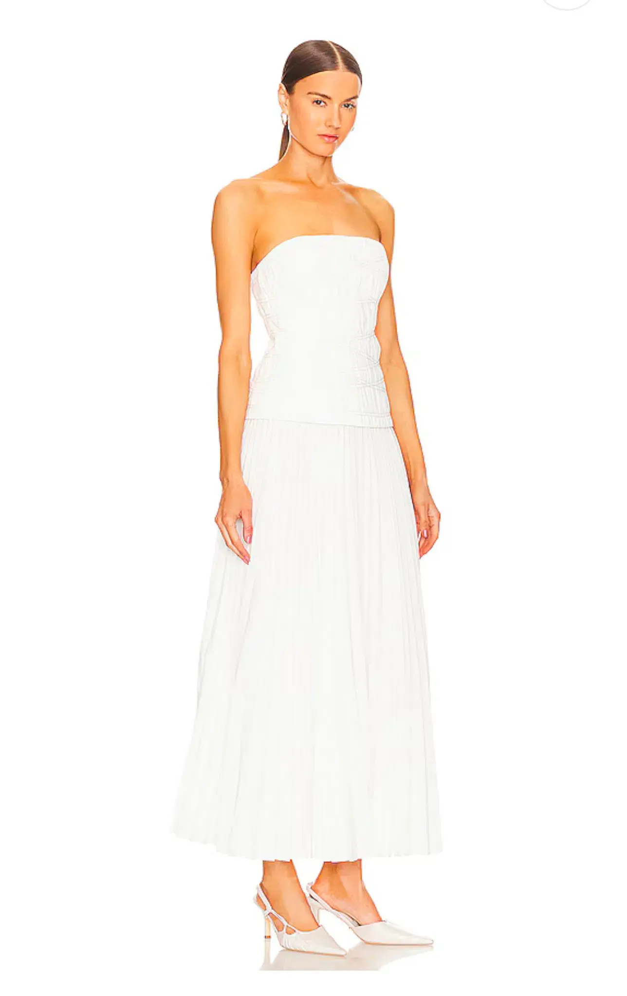 Acler Bristol Midi Dress Ivory Size 10 - Image 5
