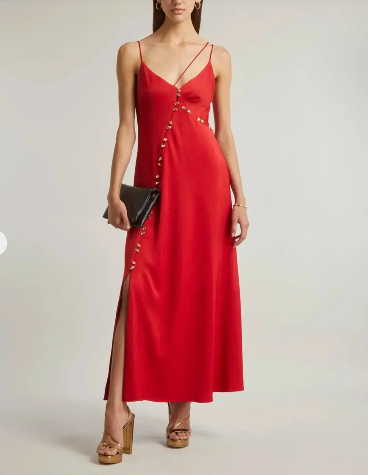 Aje Riddle Button Down Maxi Dress Red Size S / AU 8 - Image 1