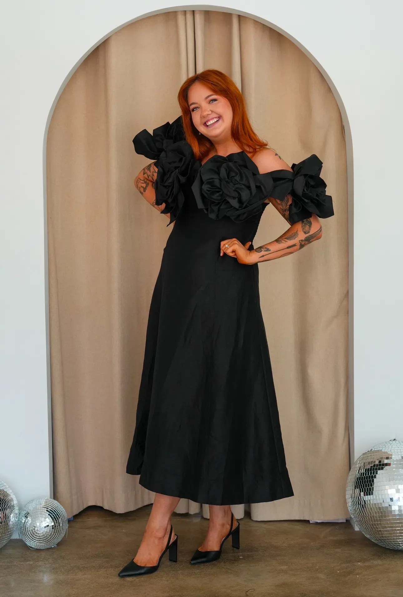 Aje Etta Maxi Dress Black Size 14 - Image 1