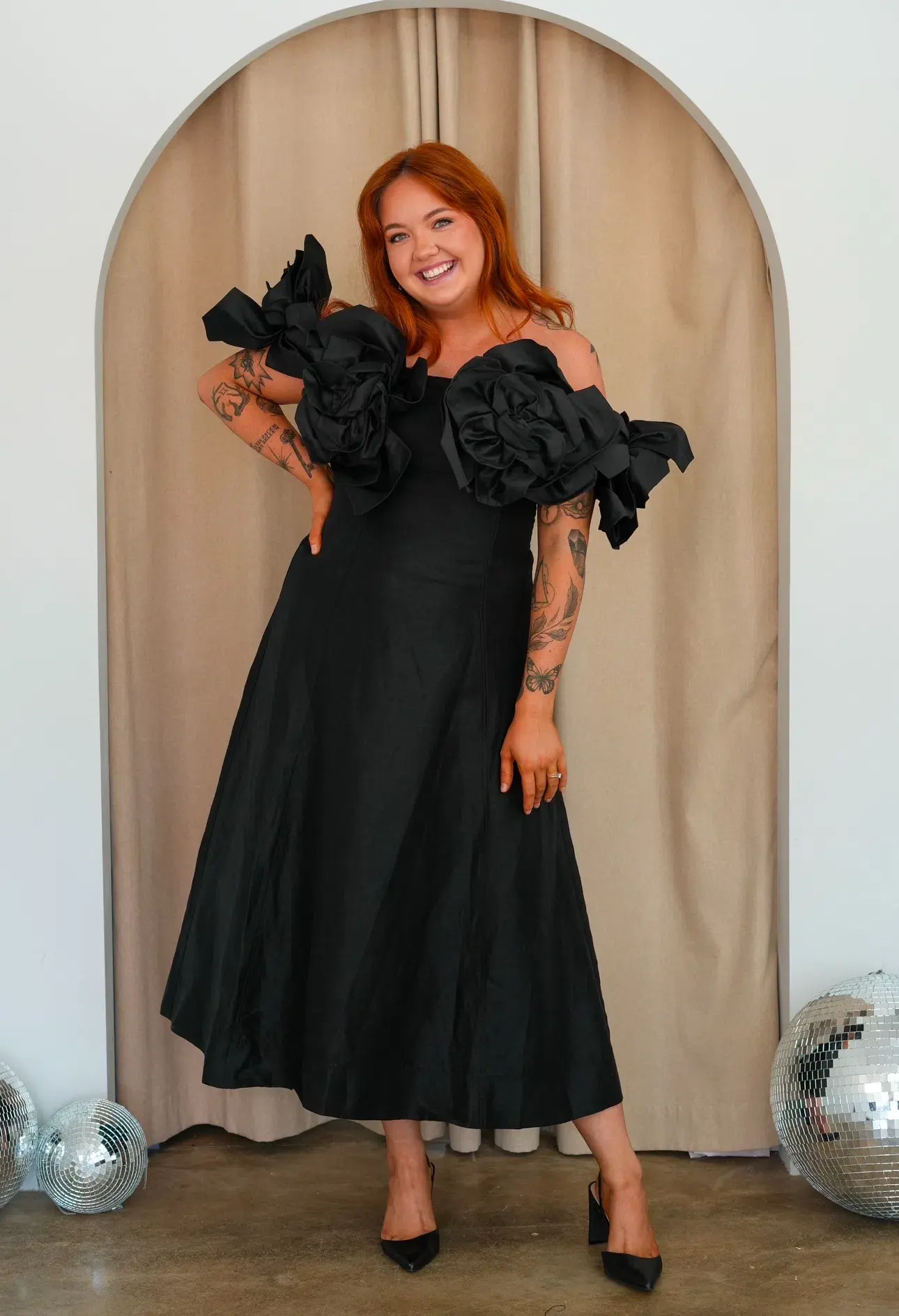 Aje Etta Maxi Dress Black Size 14 - Image 4