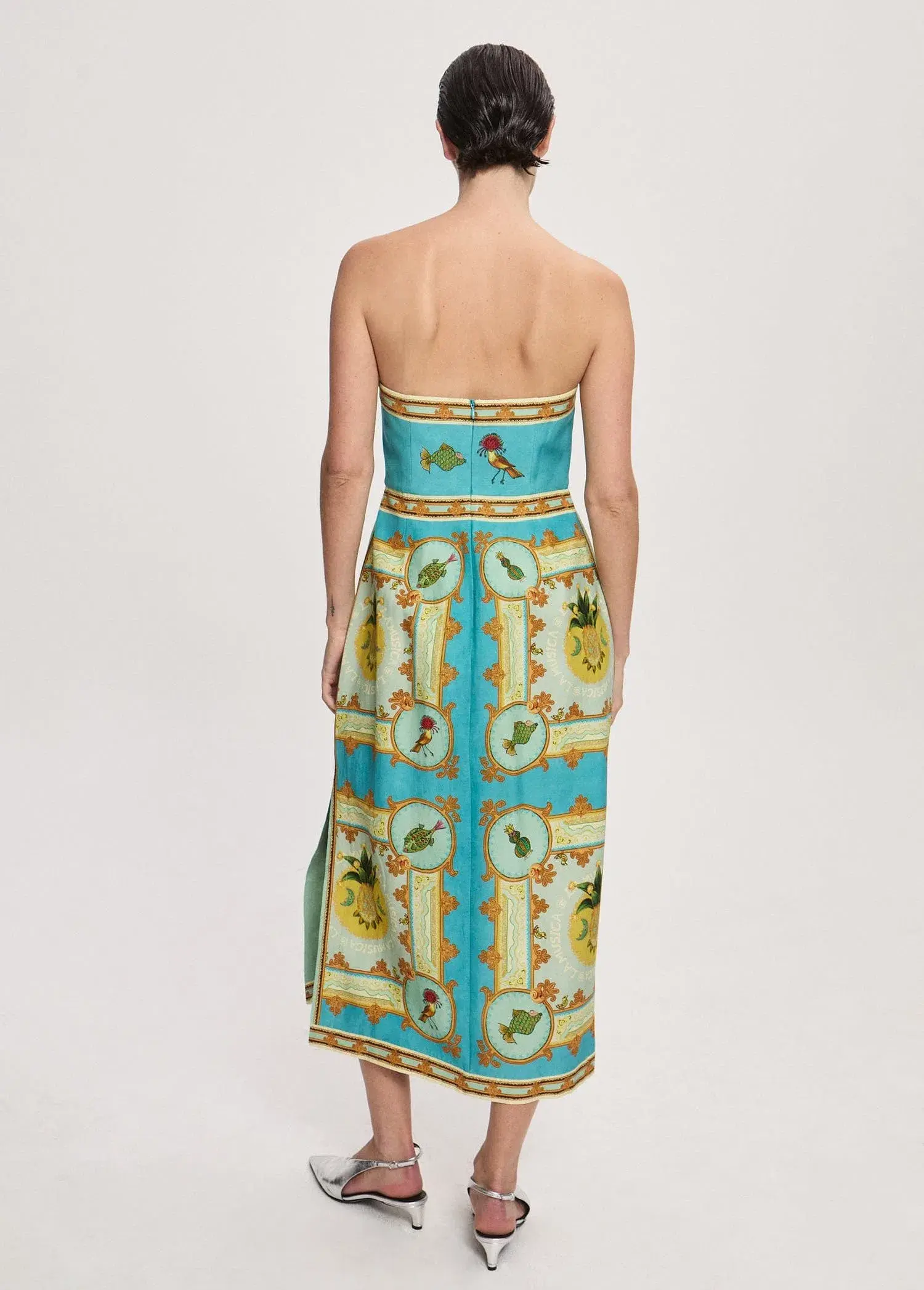 Alemais La Musica Midi Dress Multi Size 8 - Image 3