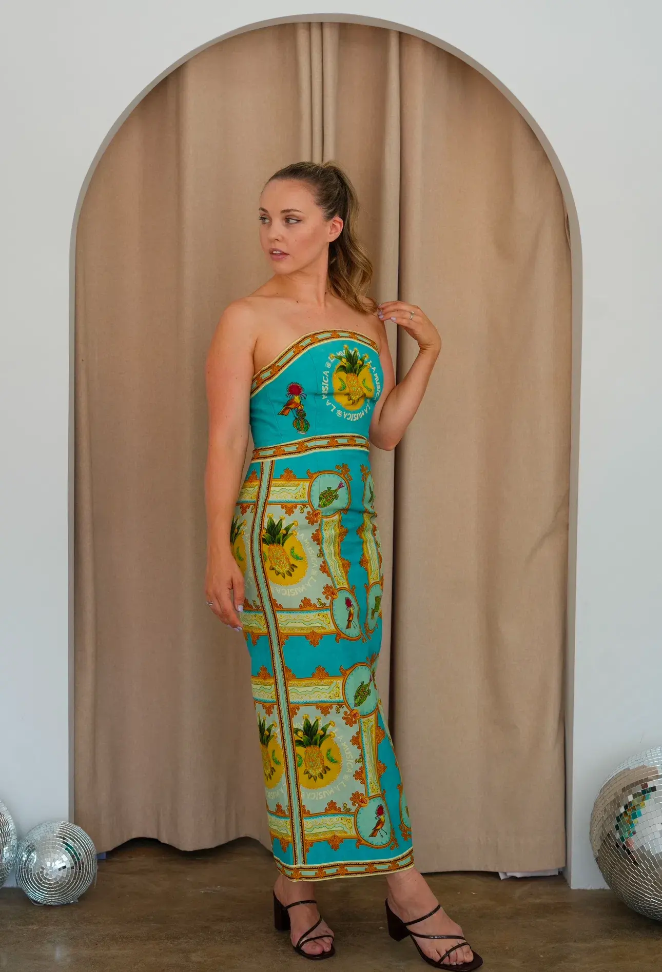 Alemais La Musica Midi Dress Multi Size 8 - Image 1
