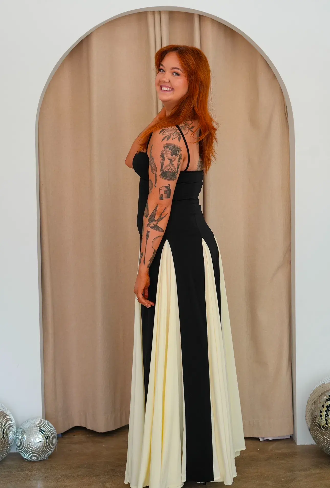 Arcina Ori Paloma Dress Black/White Size 12 - Image 3