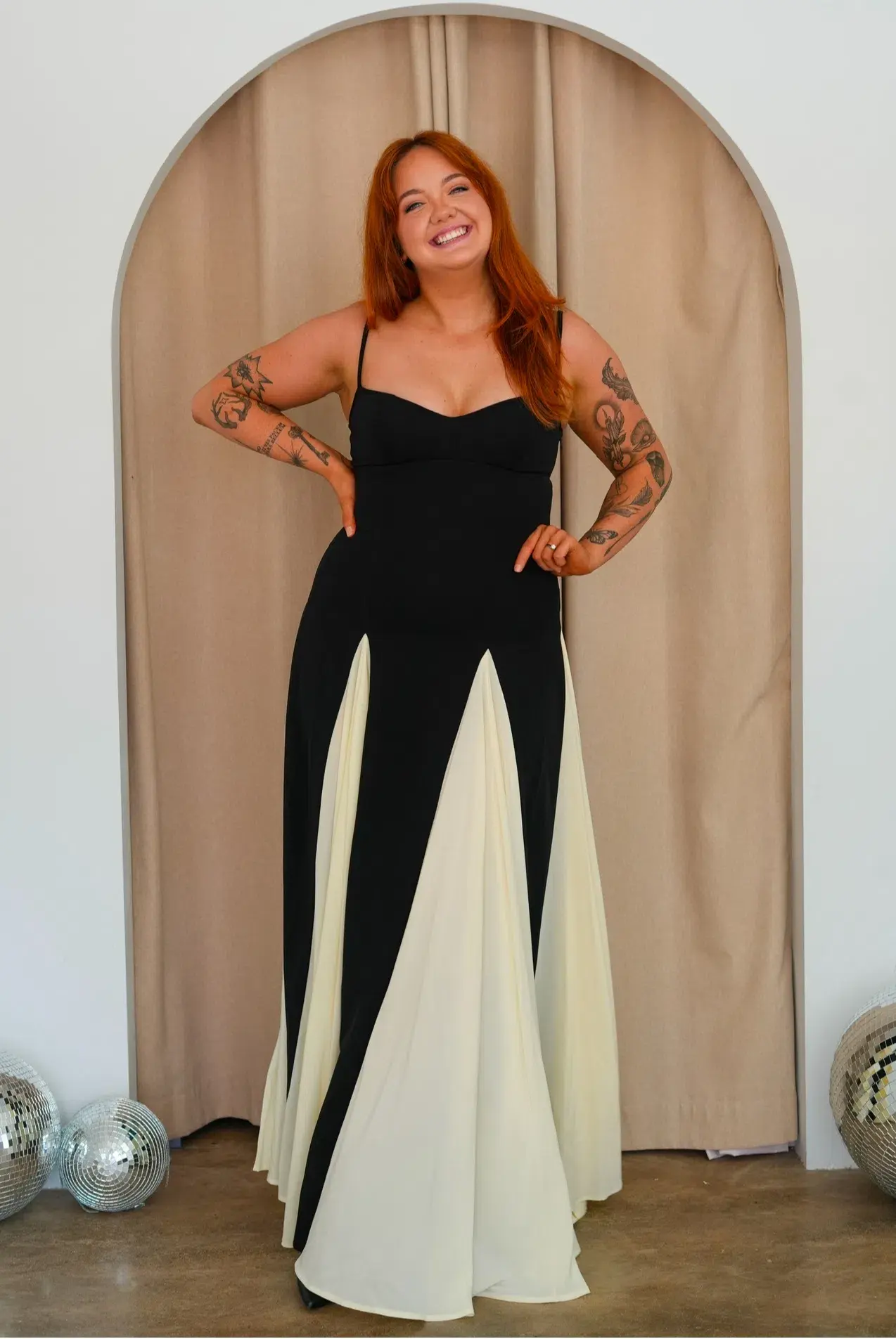 Arcina Ori Paloma Dress Black/White Size 12 - Image 1