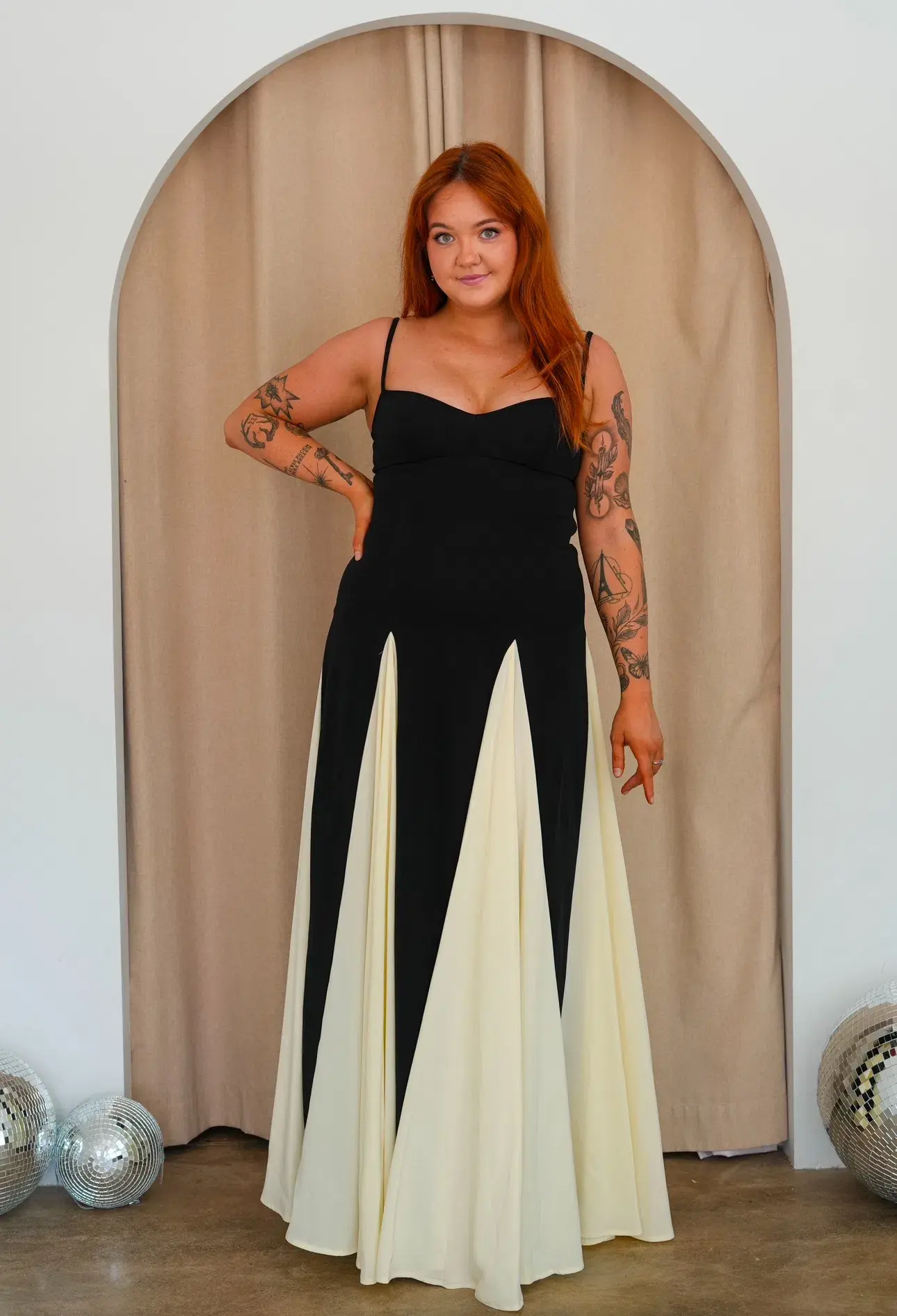 Arcina Ori Paloma Dress Black/White Size 12 - Image 2