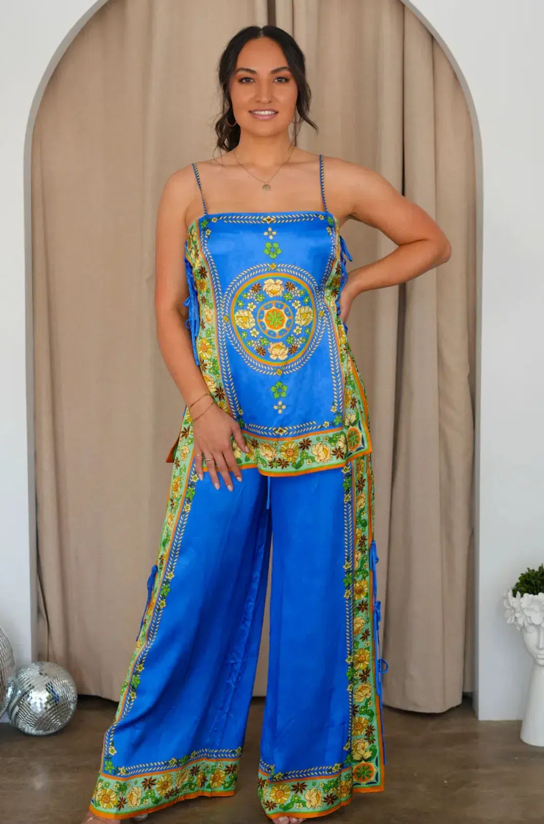 Alemais Linda Top and Pants Set Floral Size 12 - Image 1