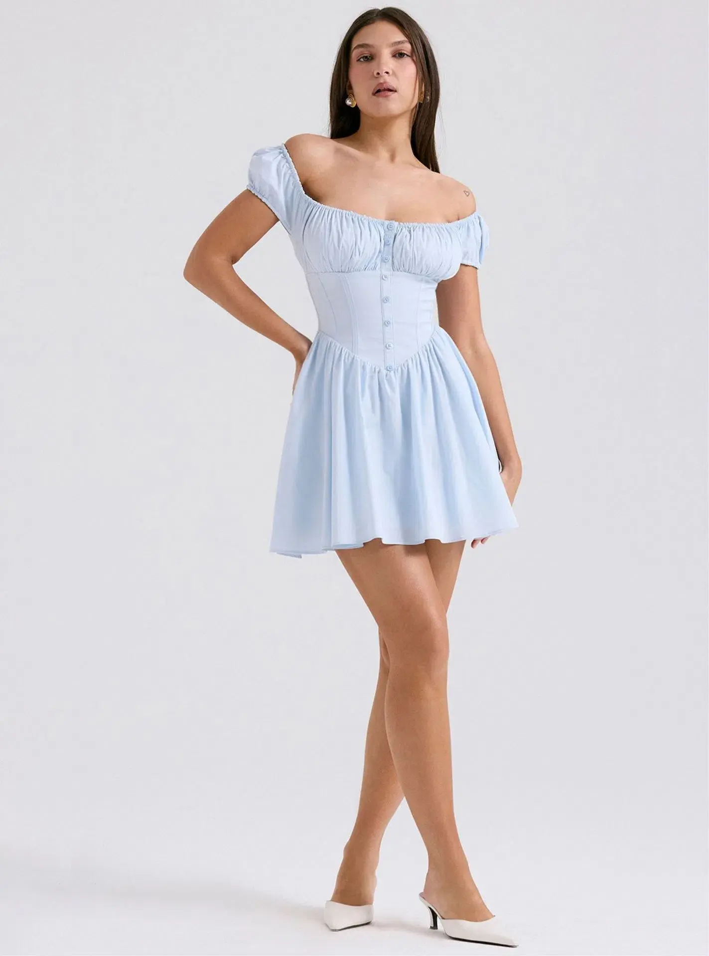 House of CB Nala mini blue size 6-8 (5CM LONGER) - Image 1