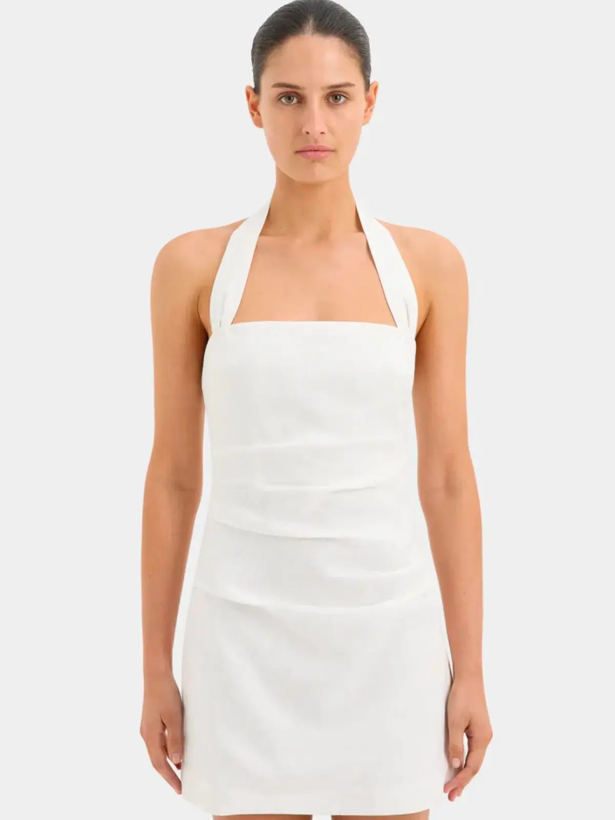 Sir The Label Noemi Halter Mini Dress Ivory Size 1 / AU 8 - Image 5