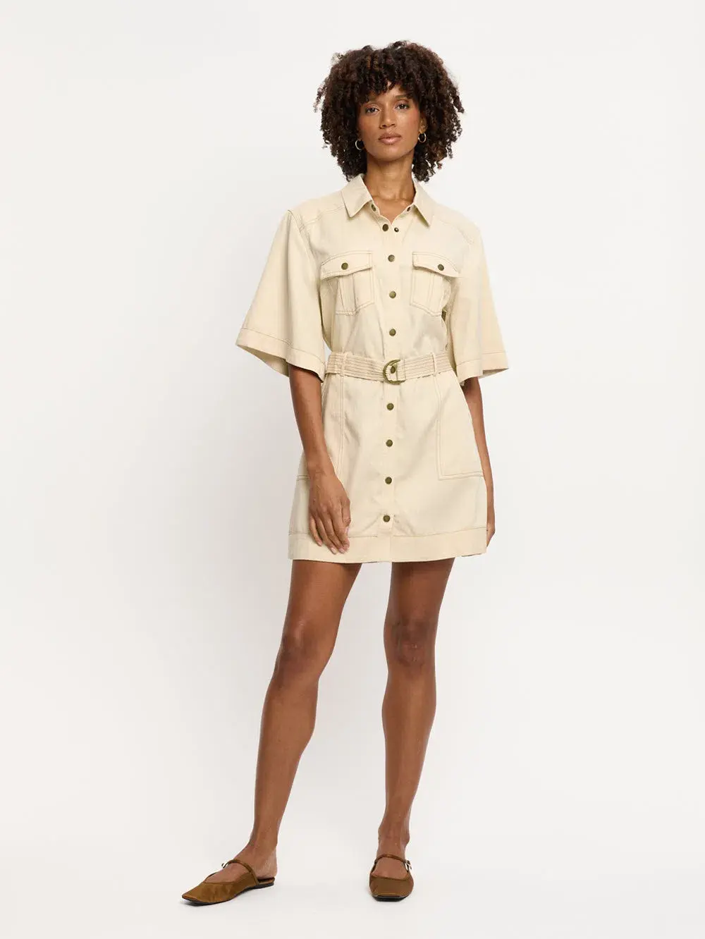 Kivari Gianna Dress Cream Size 12 - Image 1