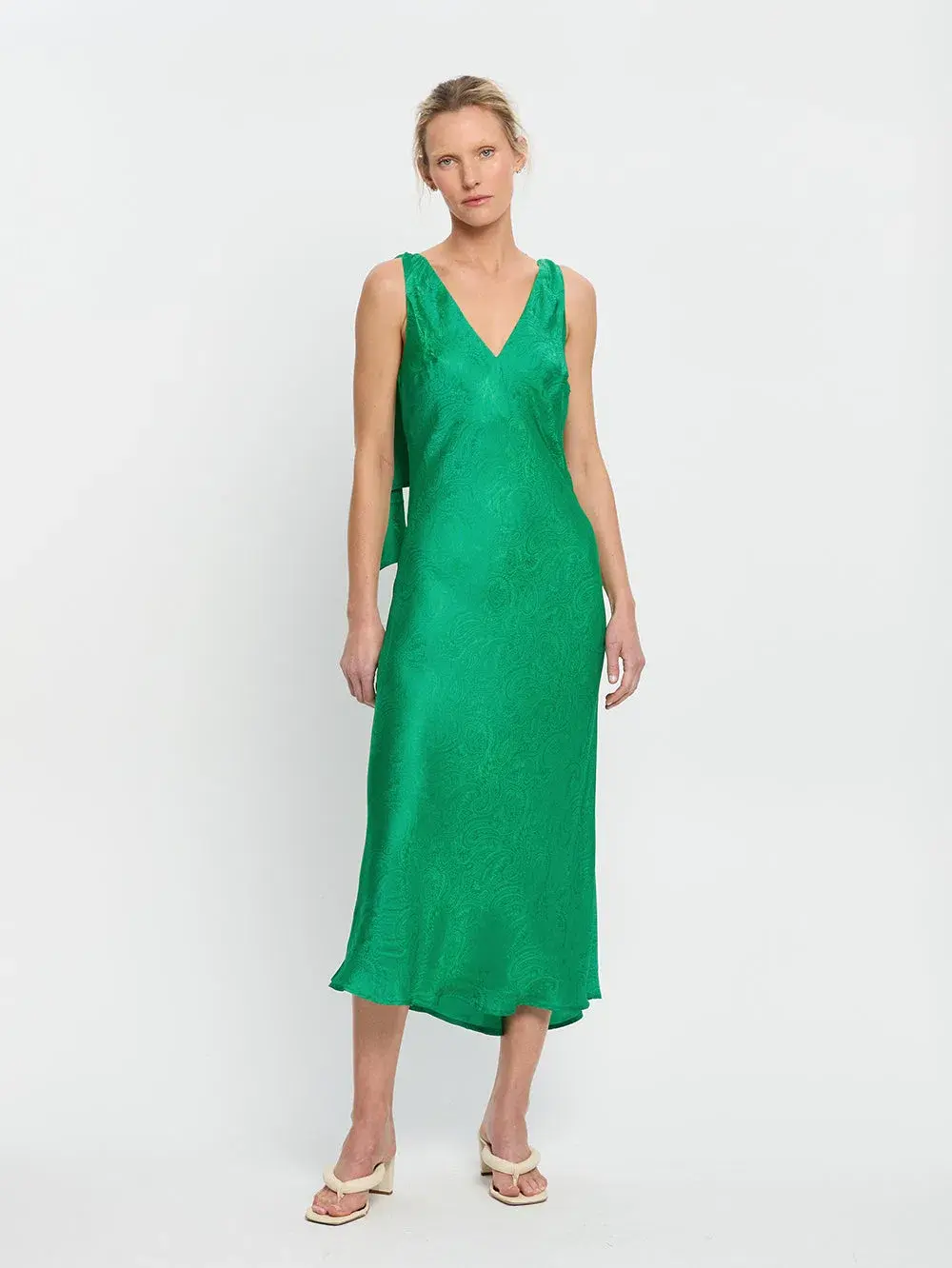 Kivari Adriana Maxi Dress Emerald Green Size 12 - Image 1