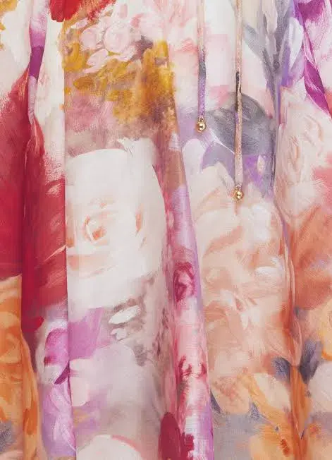 Leo Lin Jordyn Mini Dress Fleur Print Size 8 - Image 5