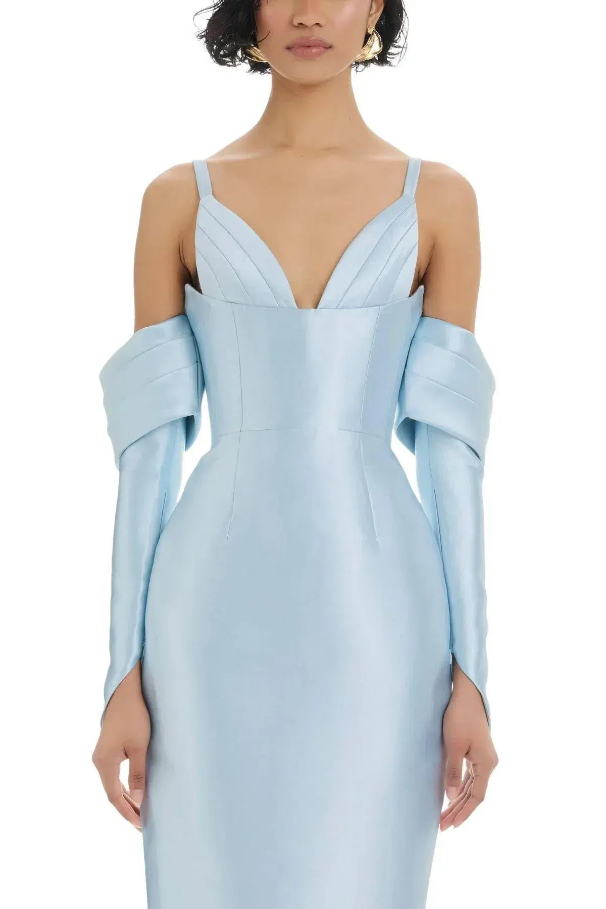 Eliya the Label Annalise Midi Dress Blue Size 10 - Image 2