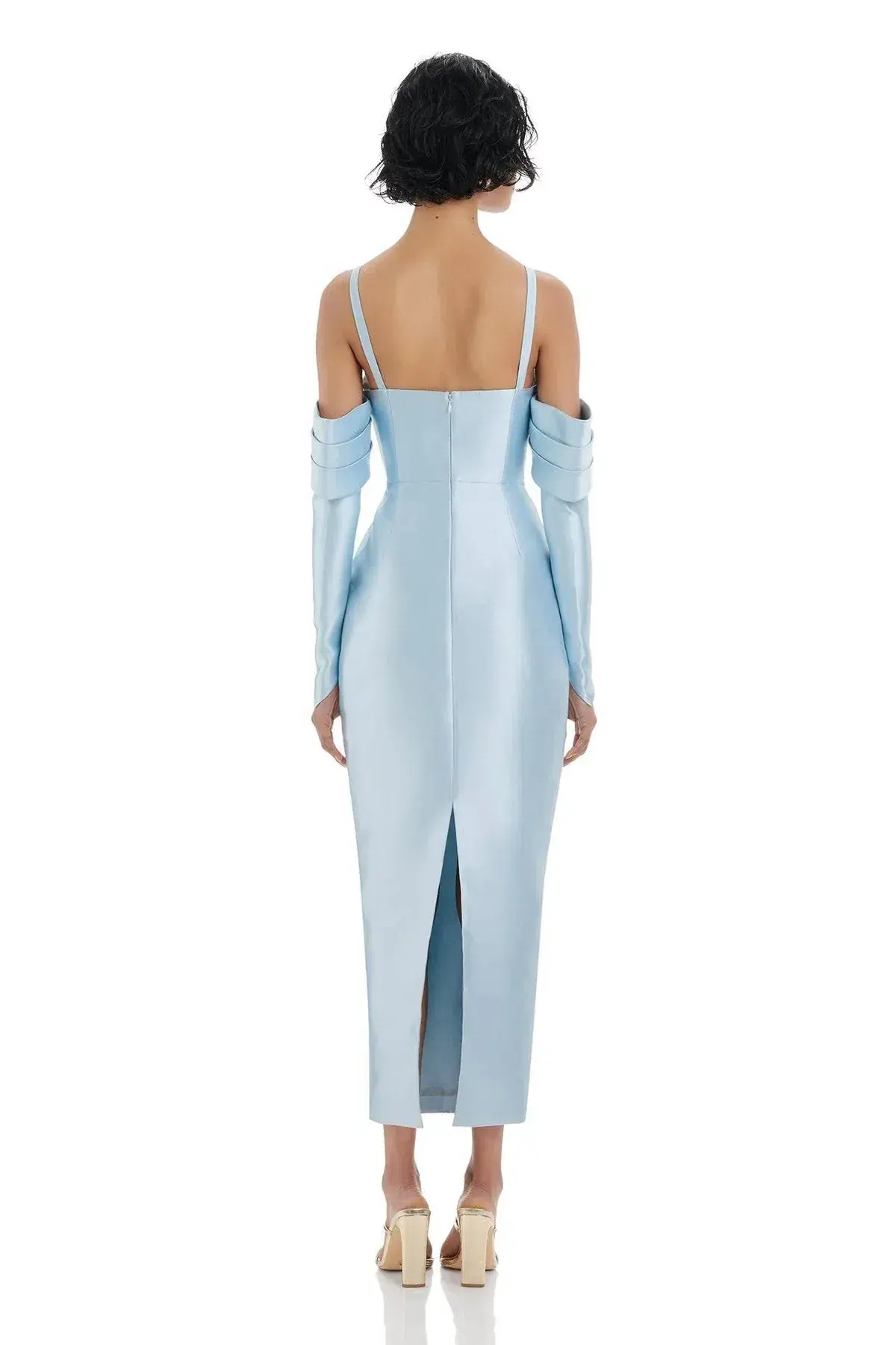 Eliya the Label Annalise Midi Dress Blue Size 10 - Image 3