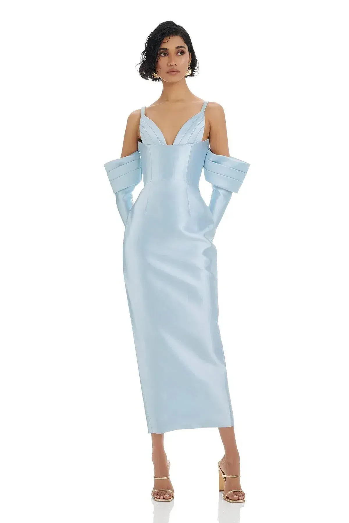 Eliya the Label Annalise Midi Dress Blue Size 10 - Image 1
